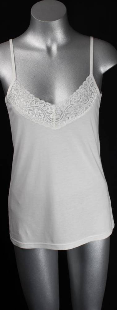 Bamboo cotton lace v-neck camisole top Style: AL/BAM/12